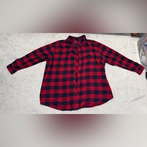 Croft & Barrow Plaid Button-Down Shirt in Red and Black